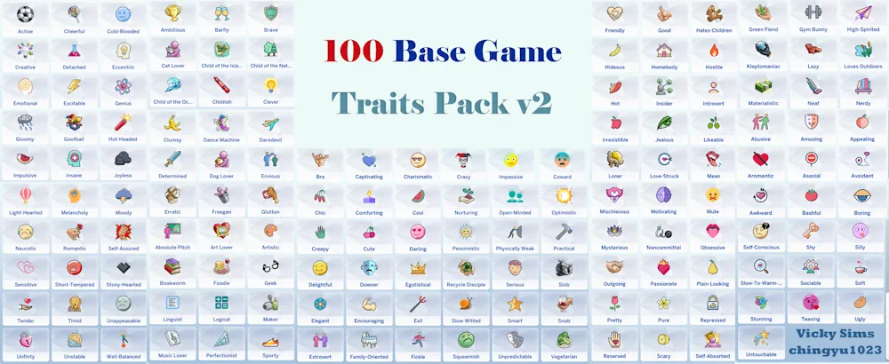 100 Base Game Traits Pack image
