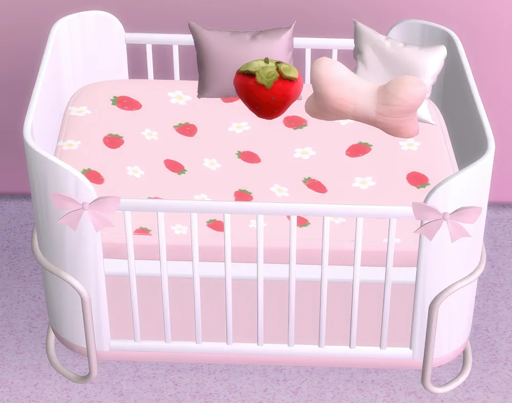 Strawberry Crib for a Sweet Baby Room image