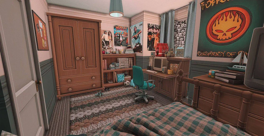 Retro Teen Boy Bedroom image