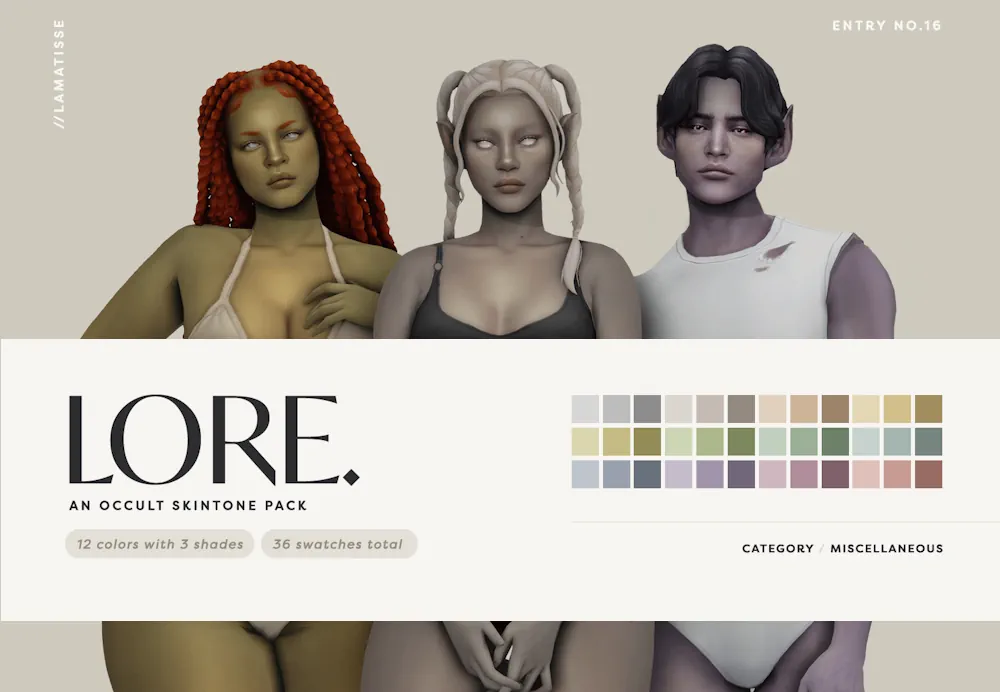 Lore Occult Skintones image