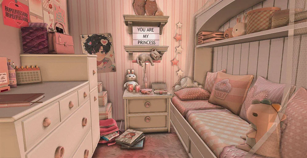 Pink Princess Kids Bedroom image