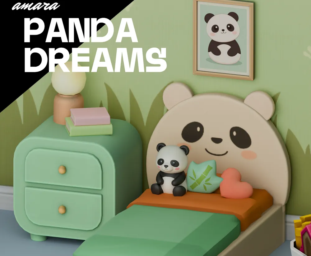 Panda Bedroom Set for Toddlers image