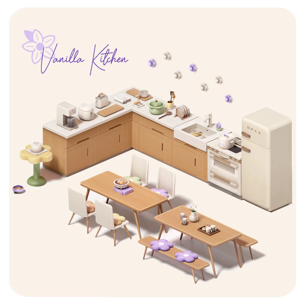 Vanilla Kitchen Set image