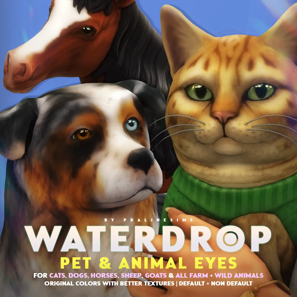 Soft Waterdrop Eyes for Pets image