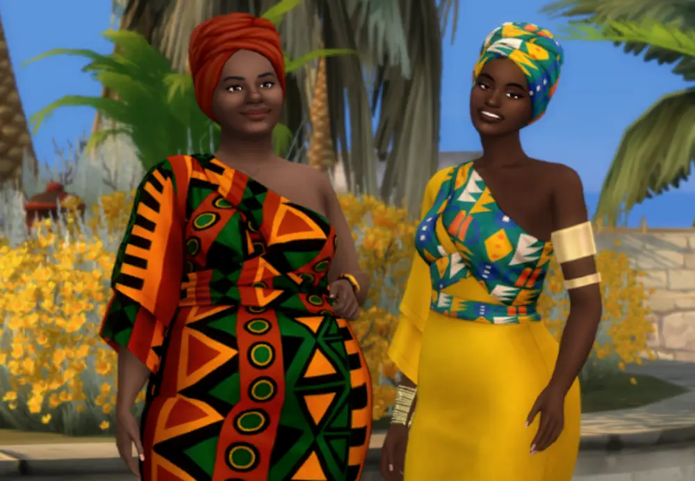 Kendi Dress and Asha Head Wrap image