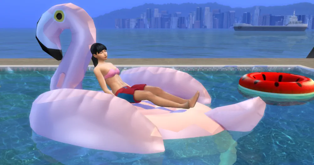 Functional Flamingo Pool Float image