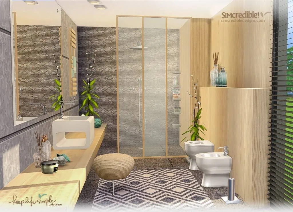 Keep Life Simple Bathroom Decor image