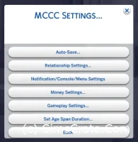MCCC Settings