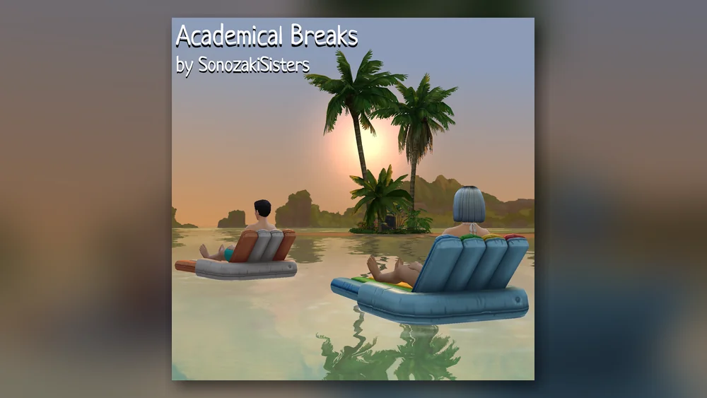 Academical Breaks Sims 4 mod cover by SonozakiSisters