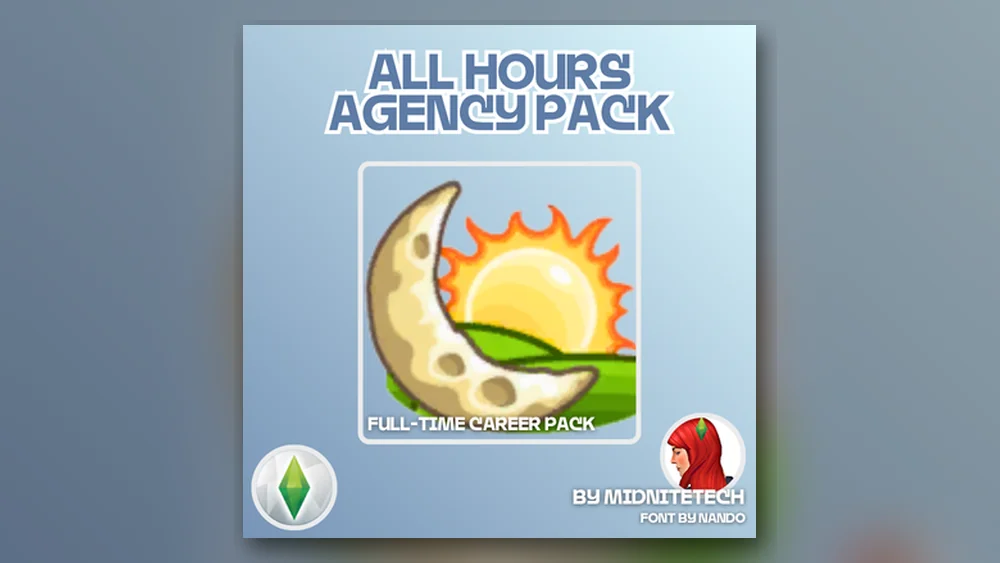 All Hours Career Pack Sims 4 mod cover