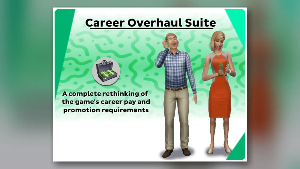 Career Overhaul Suite Sims 4 mod cover