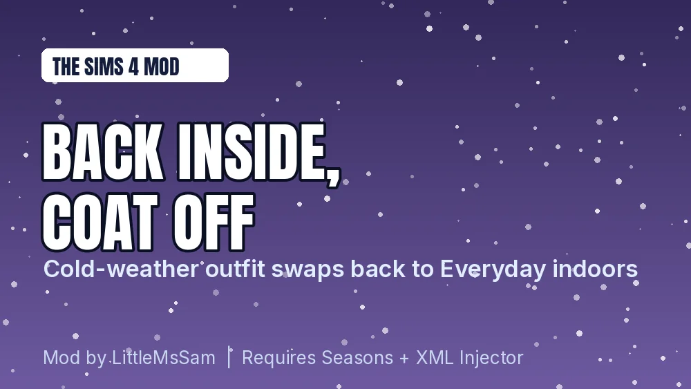 Change into Everyday when inside Sims 4 mod by LittleMsSam info card