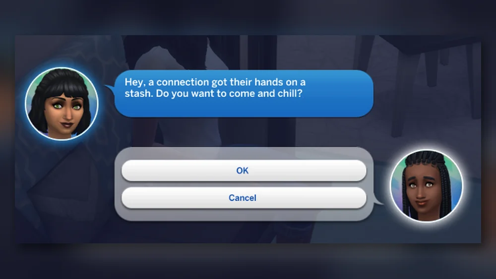 Dynamic Teen Life Sims 4 mod invitation from a friend