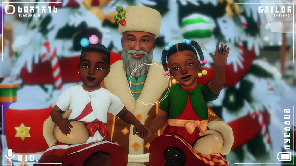 Make A Wishlist Sims 4 Christmas mod kids with Father Winter